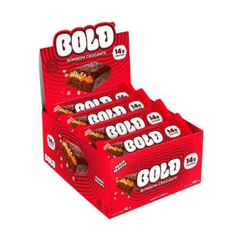 BARRA DE PROTEÍNA BOMBOM CROCANTE C/12 40G BOLD