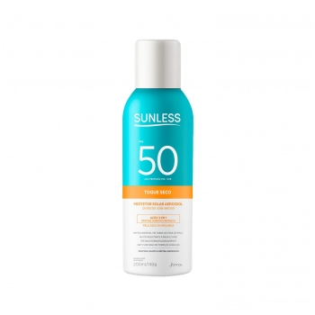 PROTETOR SOLAR AEROSSOL TOQUE SECO FPS50 200ML SUNLESS