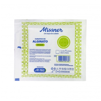 CURATIVO ALGINATO DE CÁLCIO 10X10CM MISSNER