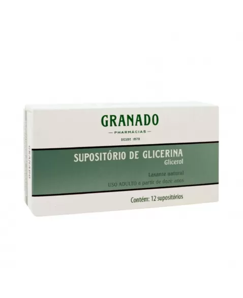 SUPOSITÓRIO GLICERINA ADULTO C/12 GRANADO