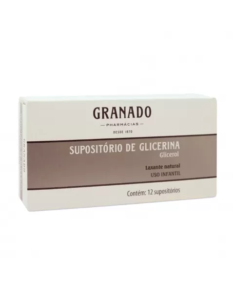 SUPOSITÓRIO GLICERINA INFANTIL C/12 GRANADO