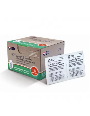 ÁLCOOL SWABS 70% C/100 BD