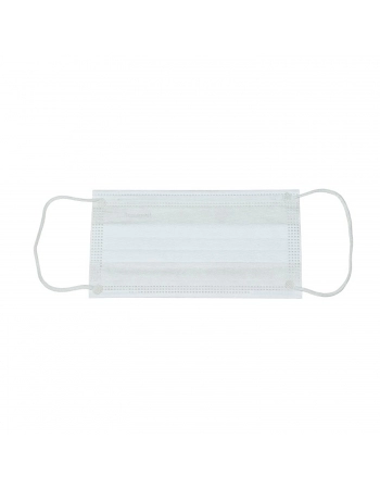 MÁSCARA CIRÚRGICA TRIPLA C/ ELÁSTICO BRANCA C/50 DESCARPACK