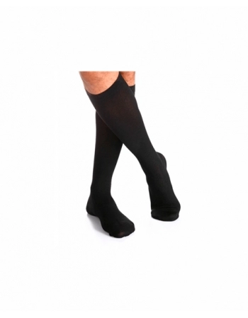 MEIA 3/4 20/30 COTTON MASCULINA COM PONTEIRA PRETA M3 282 SIGVARIS