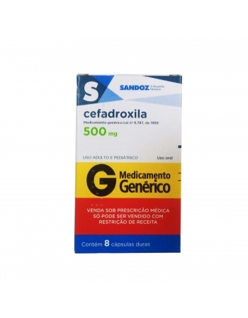 CEFADROXILA 500MG 8CAPS SANDOZ GENERICO