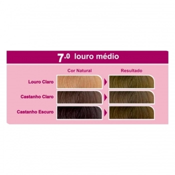 BEAUTYCOLOR BELA&COR SEM AMONIA 7.0 LOURO MEDIO