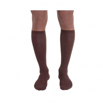 MEIA 3/4 18/21 MÉDIA COMPRESSÃO MASCULINA COM PONTEIRA MARROM M 1802 KENDALL