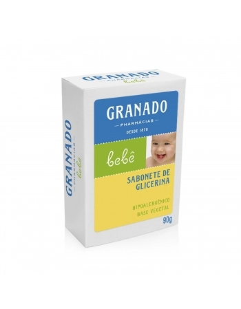 SABONETE BARRA GLICERINA BEBÊ TRADICIONAL 90G GRANADO