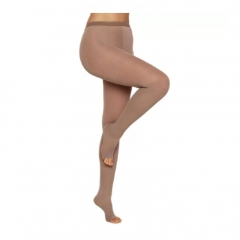 MEIA CALÇA 20/30 ALTA COMPRESSÃO SEM PONTEIRA MEL M 1892 KENDALL